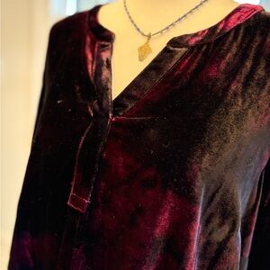 J. Jill rayon velvet tie dye tunic large